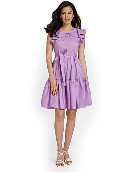 69.95 POPLIN RUFFLE SLV