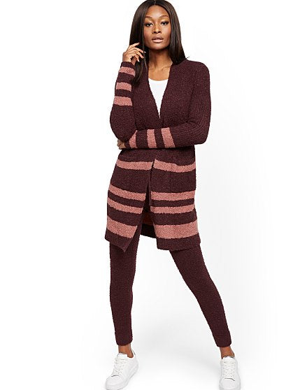 59.95 STRIPE BOUCLE CARDI