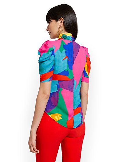 54.95 TIE NECK BLOUSE