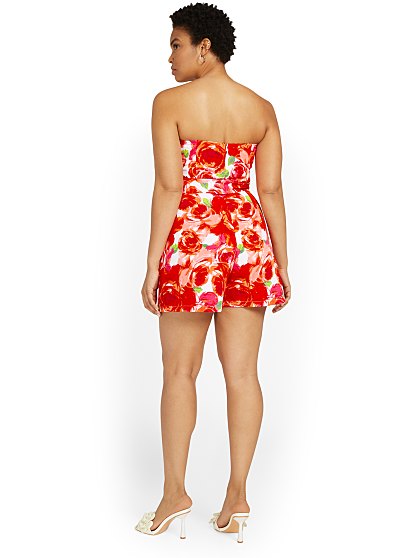69.95 STRPLSS ROMPER FLOR
