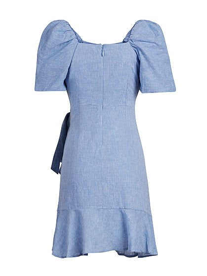79.95 CROSHATCH WRAP DRES