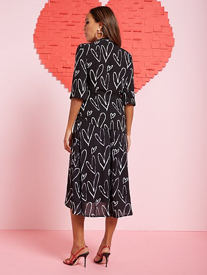 54.95 HEART BOW BLOUSE