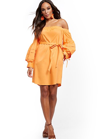 69.95 OFF SHOULDER POPLIN