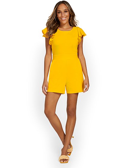 59.95 RUFFLE SLV JUMPSUIT
