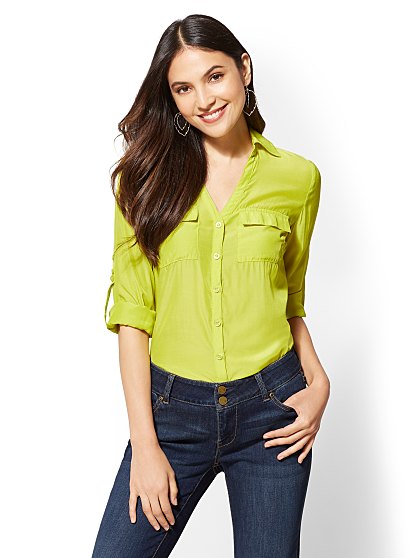 39.95 KATE SHIRT SOLID