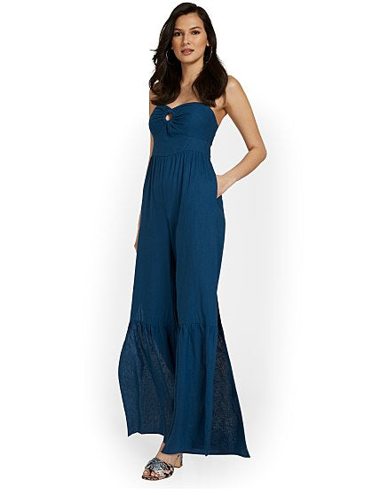 79.95 STRAPLESS JUMPSUIT