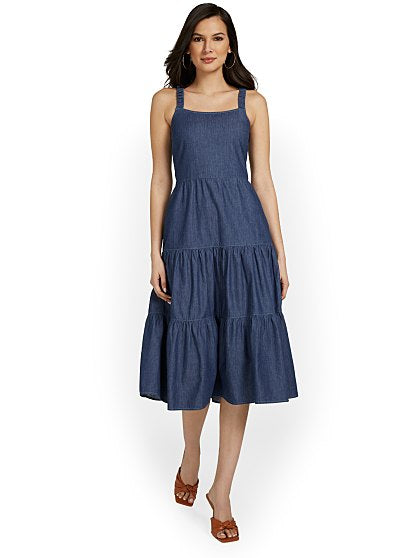 89.95 DARK WASH MIDI
