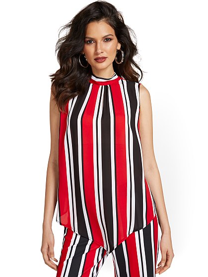 49.95 TIE BACK BLOUSE