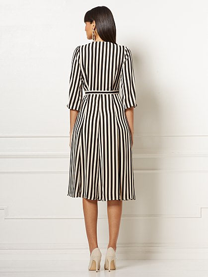 89.95 STRIPE WRAP DRESS