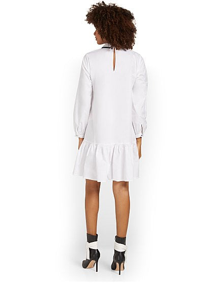 79.95 BOW NECK POPLIN