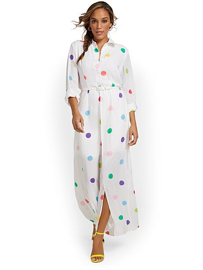 89.95 POLKA DOT SHIRTDRSS