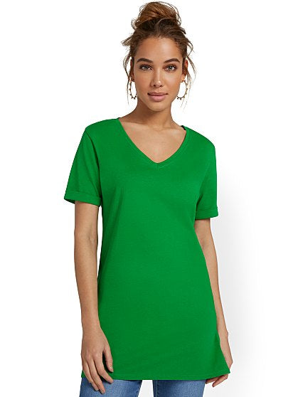 24.95 PERFECT VNECK TUNIC