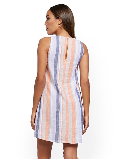 59.95 SLVLESS LINEN DRESS