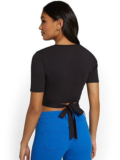 39.95 TIE BACK CITY TEE