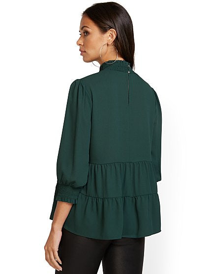 49.95 BABYDOLL MOCKNECK