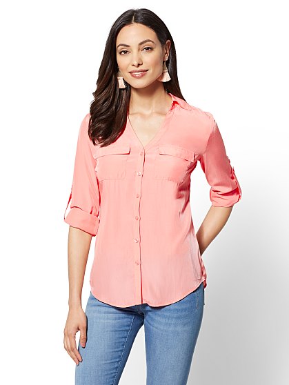 39.95 KATE SHIRT SOLID