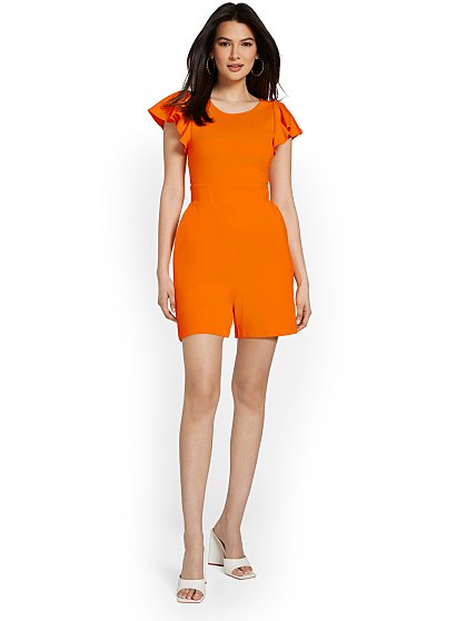 59.95 RUFFLE SLV JUMPSUIT
