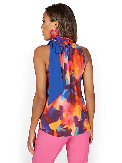 54.95 HALTER TIE NCK PRNT