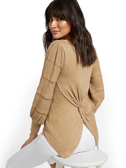 49.95 TWIST BACK PULLOVER