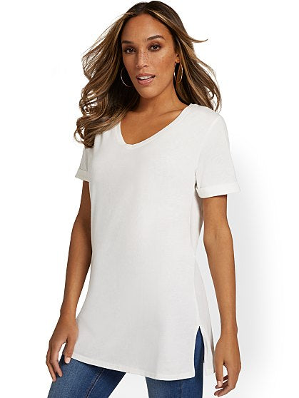 24.95 PERFECT VNECK TUNIC