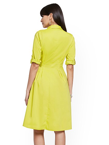 79.95 POPLIN WRAP DRESS