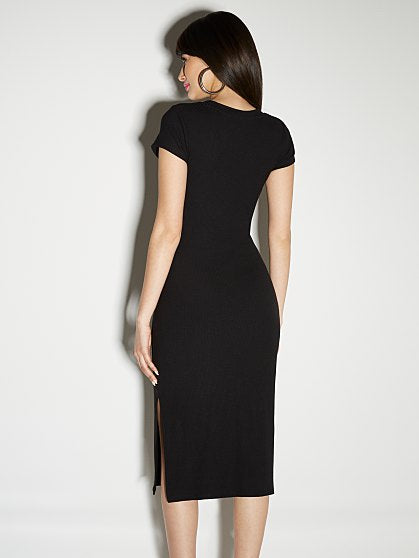 59.95 BELTED RIB DRESS