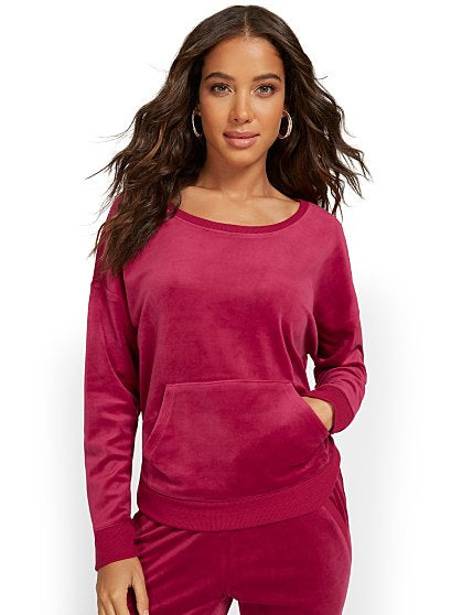 44.95 VELOUR PULLOVER
