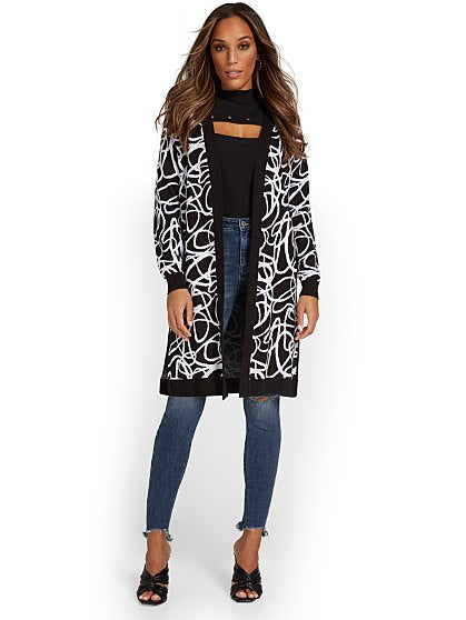 69.95 PRINTED CARDIGAN