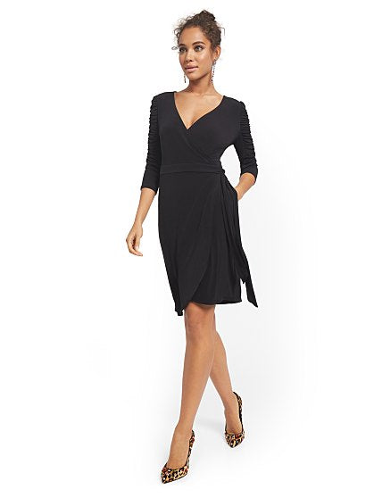 59.95 MJ WRAP DRESS SOLID