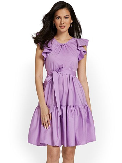 69.95 POPLIN RUFFLE SLV