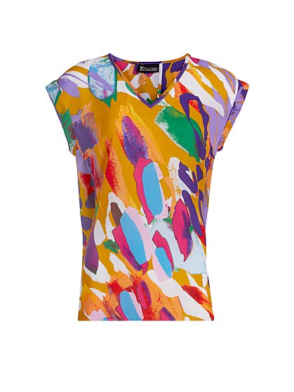 44.95 SPLIT BK TEE PRINT
