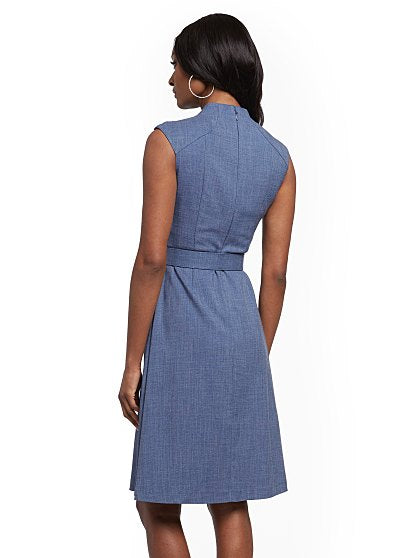 89.95 HI NECK FLARE DRESS