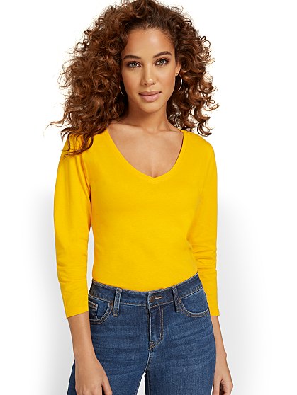 29.95 3/4SLV PERFEC TEE