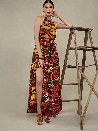 99.95 TIE HALTER MAXI