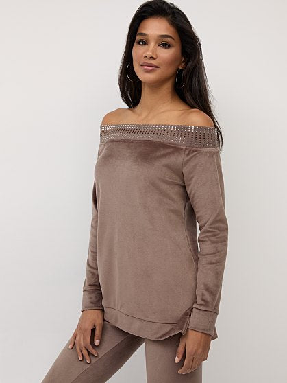 49.95 VELOUR OTS TUNIC
