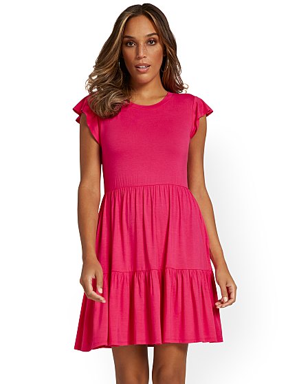 49.95 RUFFLE TIERED DRESS