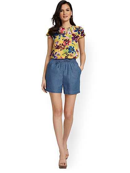 54.95 CHAMBRAY PULLON SHR