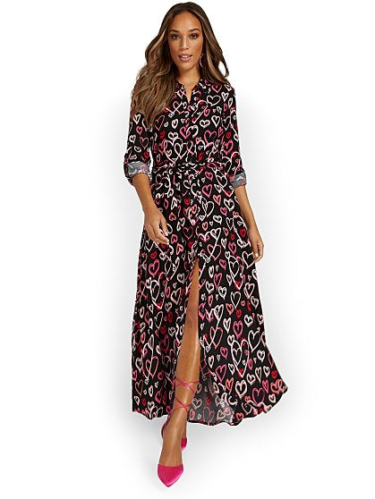 99.95 HEART PRINT MAXI