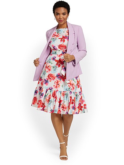 89.95 HALTER BELTED FLARE
