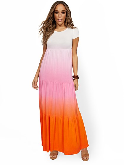 74.95 TIERED OMBRE MAXI