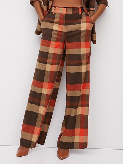 99.95 T WIDE LEG BROWN PL