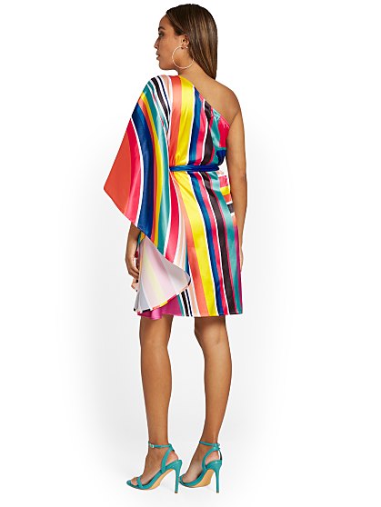 69.95 ONE SHLDR STRIPE