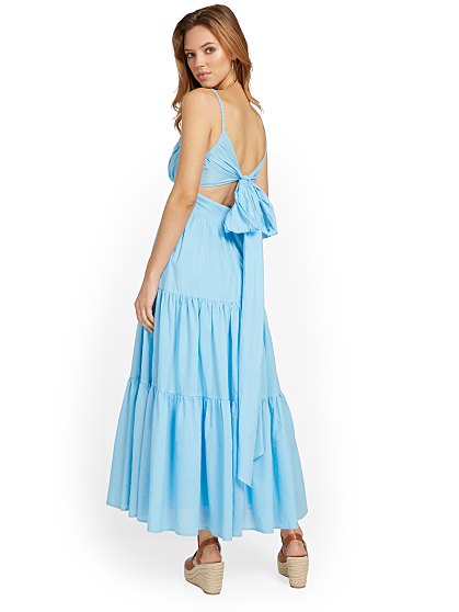 94.00 SL V NK TIE WAIST P