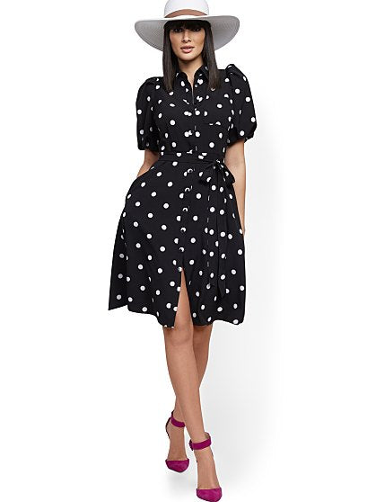 79.95 PUFF SLV SHIRT DRES