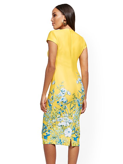 69.95 FLORAL SHEATH DRESS