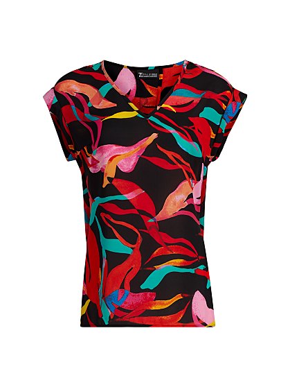 44.95 SPLIT BK TEE PRINT