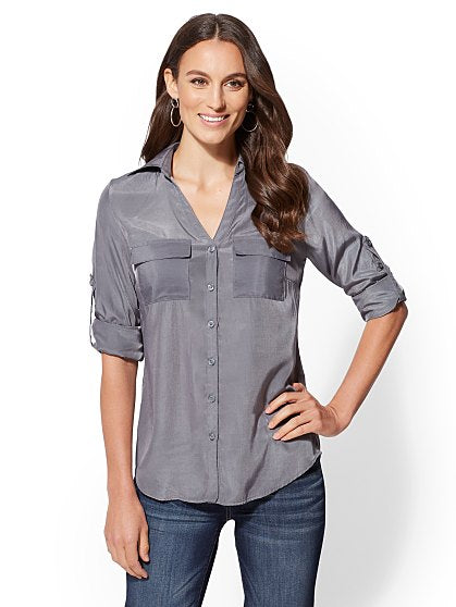 39.95 KATE SHIRT SOLID