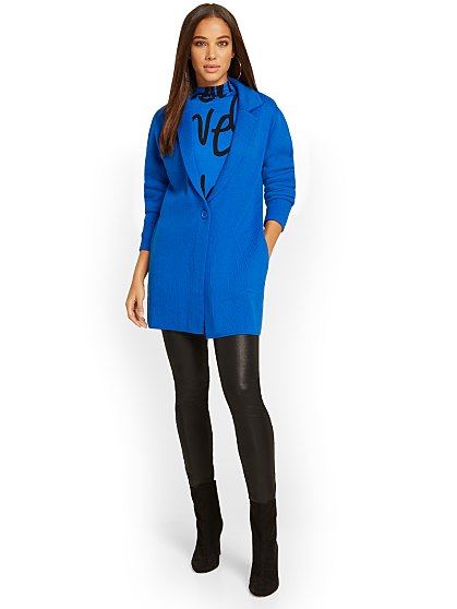 69.95 SWEATER BLAZER