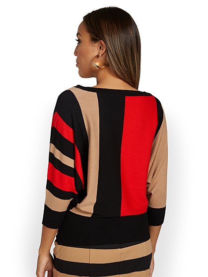 59.95 STRIPE DOLMAN SWTR