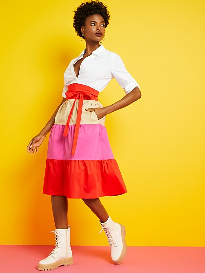 89.95 CB TIERED POPLIN